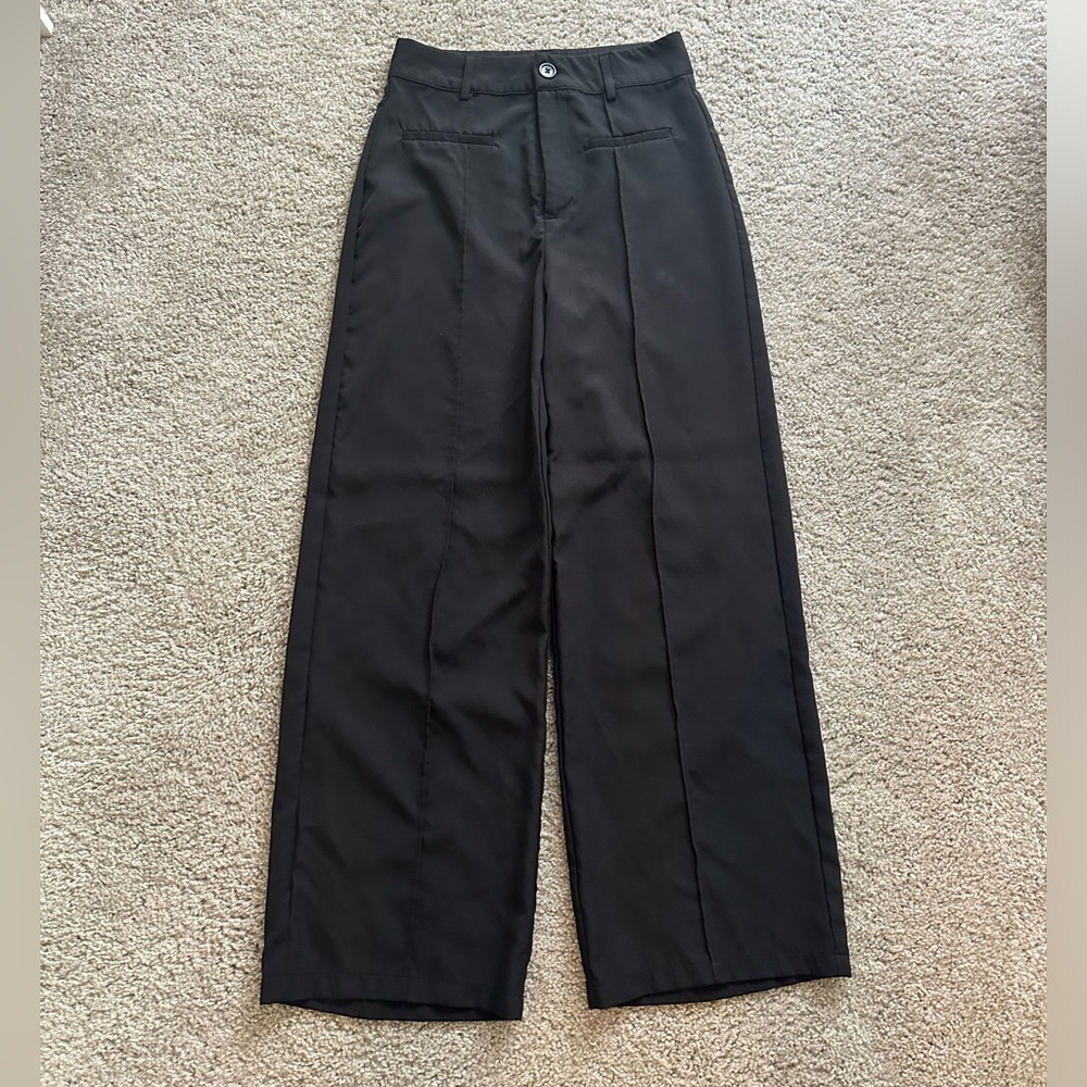 high waisted black trouser